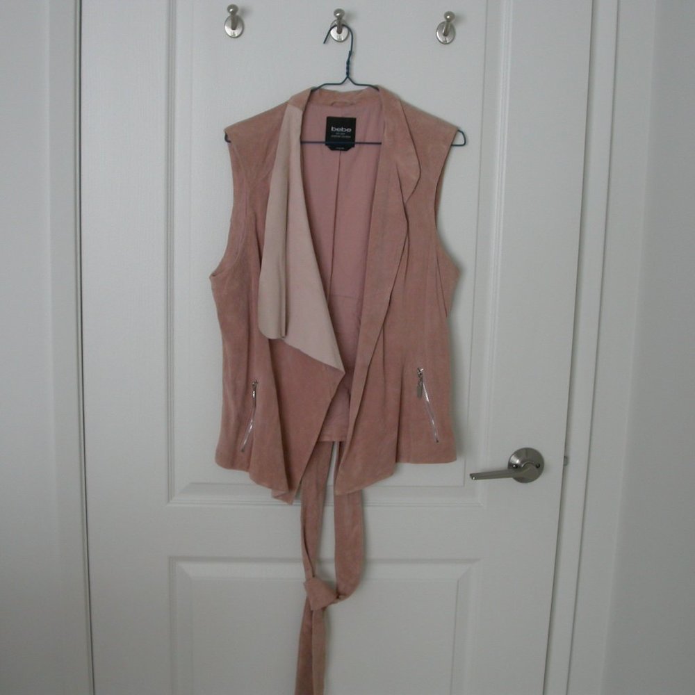 Pink Suede Leather Vest